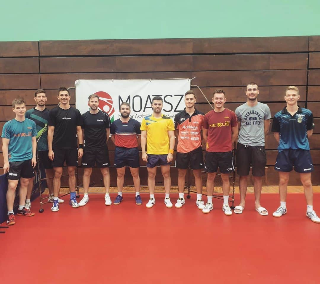 MAJOROS Benceのインスタグラム：「Great week with Croatian National Team 🏓 🇭🇺&🇭🇷 @gewotabletennis」