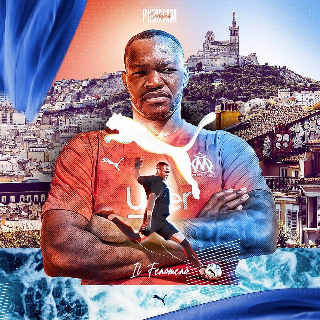 のインスタグラム：「Très heureux de rejoindre la #PUMAFam 🐆🐾 @pumafootball @pumafrance @olympiquedemarseille #teamom #NewLevels #ForeverFaster」