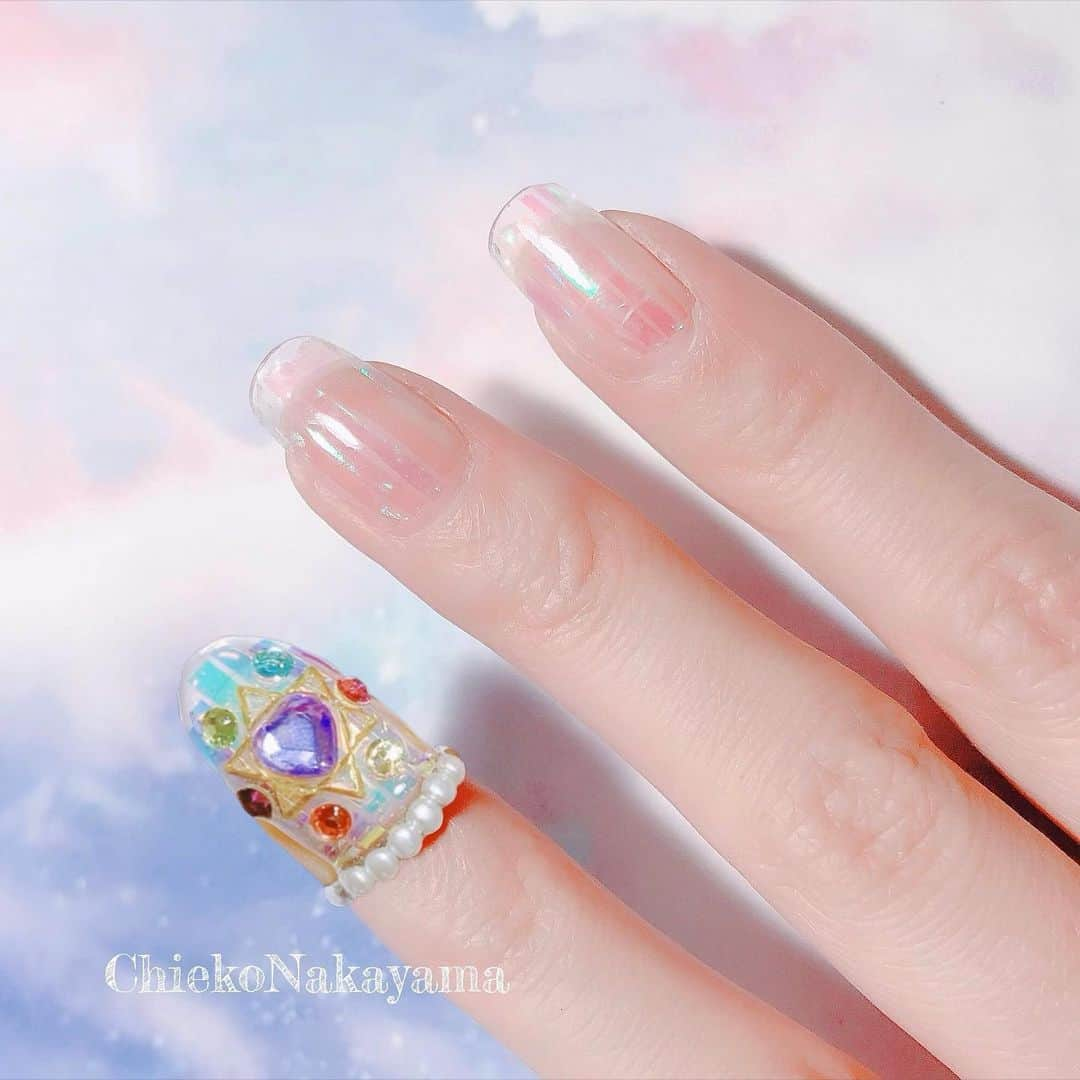 なかやまちえこさんのインスタグラム写真 - (なかやまちえこInstagram)「@stampnailring なかやまちえこ #ハンドメイド ネイルリング 8月はこちらの3点です💍✨⠀ ⠀ （※貝のデザインのみsold outしております💦）⠀ ⠀ ご購入は @stampnailring  のプロフィールから販売サイトに飛んでいただくか、ストーリーから飛べます☺️☺️☺️⠀ ⠀ #リングネイル は指先に #リング をはめていただくのみの取り外し簡単に爪先のオシャレを楽しめる商品です✨⠀ #スタンピングネイルリング のアカウントのストーリーハイライトのところからショッピングサイトに飛べます！⠀ 全てハンドメイドとなりますので、よろしくお願い致します😌🙏🙏✨⠀ #nail #nails #nailart #ネイル #美甲 #ネイルアート  #japanesenailart #manucure #japanesenails #manicurist #gelnails #أظافر #네일아트 #vẽmóng #ngườiđẹp  #เพ้นท์เล็บ #искусствоногтя #artedeuñas #เพ้นท์เล็บเจล #ジェルネイルデザイン #ネイルデザイン #senikuku #nagelkunst #ゆめかわネイル #オーロラネイル #ゆめかわいい ⠀ ・意匠登録済（デザイン特許）STAMPNAIL ・実用新案登録済（使い方特許）STAMPNAIL」8月1日 22時45分 - chiekonakayama