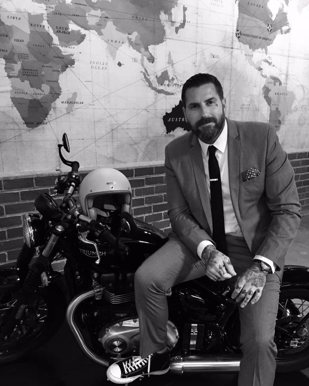 のインスタグラム：「Yesterday is history, tomorrow is a mystery; Ride and live today.」