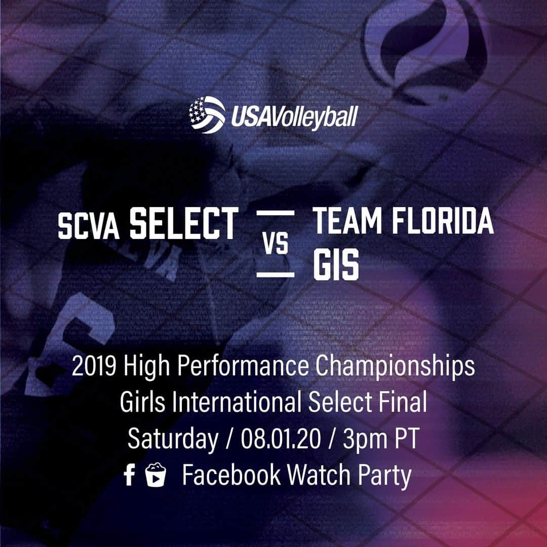 USA Volleyballさんのインスタグラム写真 - (USA VolleyballInstagram)「Kicking off High Performance Championships watch party week with a good one! The 2019 Girls International Select Final between SCVA Select and Team Florida GIS was nothing short of INCREDIBLE!  Head over to the USA Volleyball Facebook now (link in bio) and set your ⏰ to watch it Live at 3pm PT! #USAVwatchparty」8月2日 1時00分 - usavolleyball