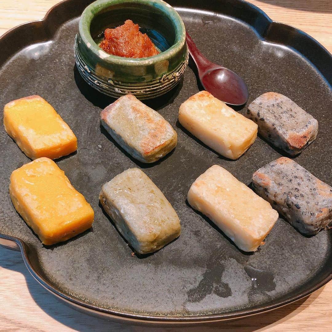 のインスタグラム：「和食だぁーいすき🤎  #生麩#お刺身#最高#汐留」