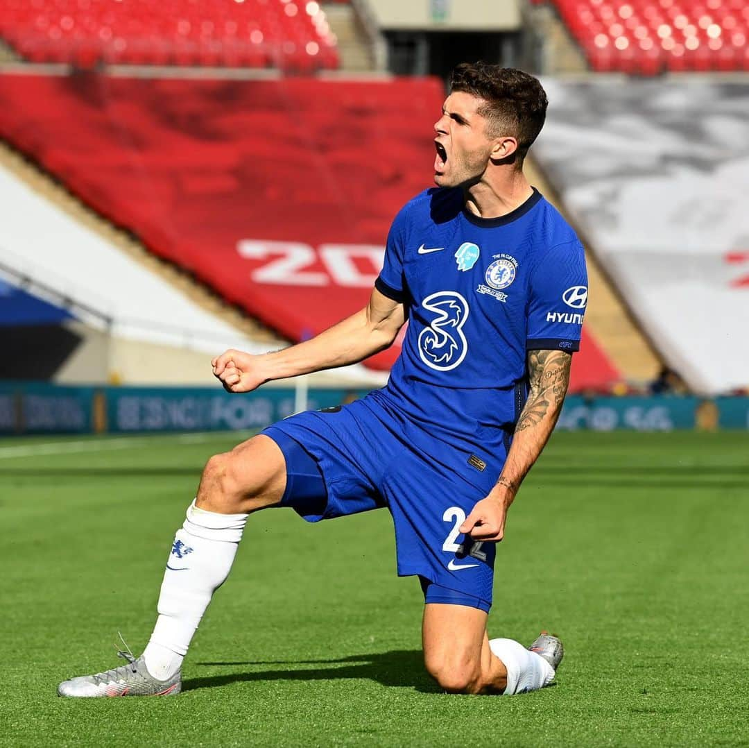 チェルシーFCさんのインスタグラム写真 - (チェルシーFCInstagram)「CHRISTIAN PULISIC GIVES THE BLUES THE LEAD! Chelsea 1-0 Arsenal after just five minutes! WHAT A START! 🔥🔥🔥 #HeadsUpFACupFinal #CFC #Chelsea」8月2日 1時44分 - chelseafc