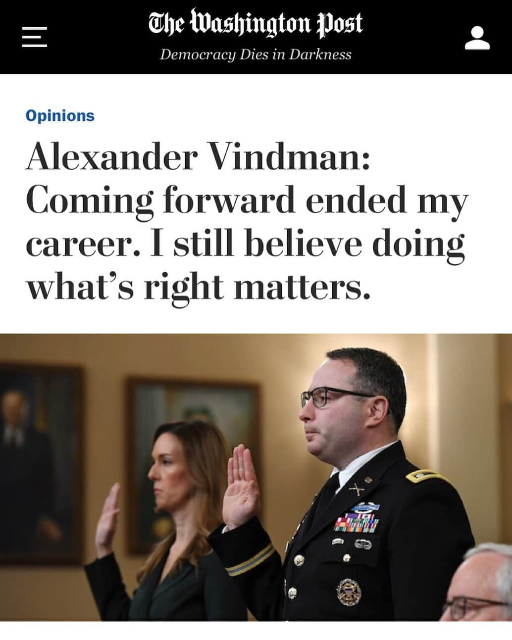 レスリー・フェラさんのインスタグラム写真 - (レスリー・フェラInstagram)「A must-read! Thank you Alexander S. Vindman — you are a class act and I wish that there were more like you in this Administration. Doing what’s right always matters! @washingtonpost . . . #alexandervindman #hero #standup #rightmatters #washingtonpost #94days #votethemout」8月2日 1時59分 - mslesleyfera