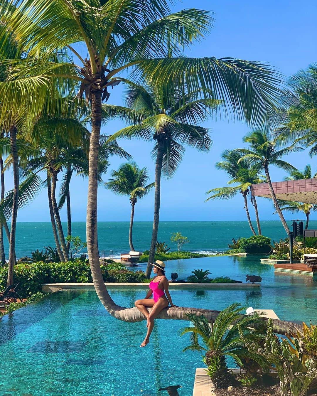 Eri Antonのインスタグラム：「So magical.... 🌴🇵🇷 #PuertoRico #DoradoBeach   👙 @megliz.swim」