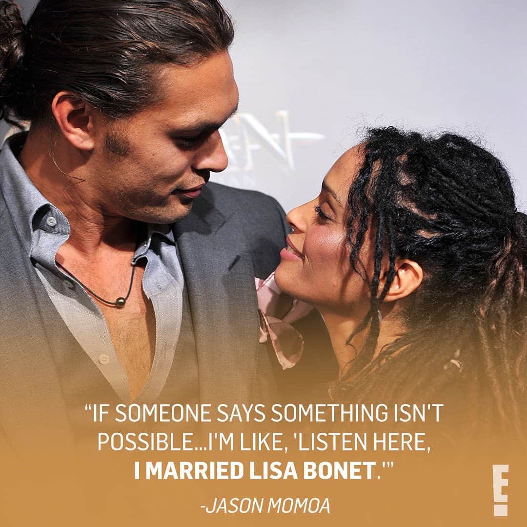 E! Onlineさんのインスタグラム写真 - (E! OnlineInstagram)「Jason Mamoa had his sights set on Lisa Bonet at a very early age, but careers, other relationships, and more contributed to keeping them apart until 2005. 15 years and two kids later, their entire love story is at the link in our bio. (📷:Getty Images)」8月2日 9時01分 - enews