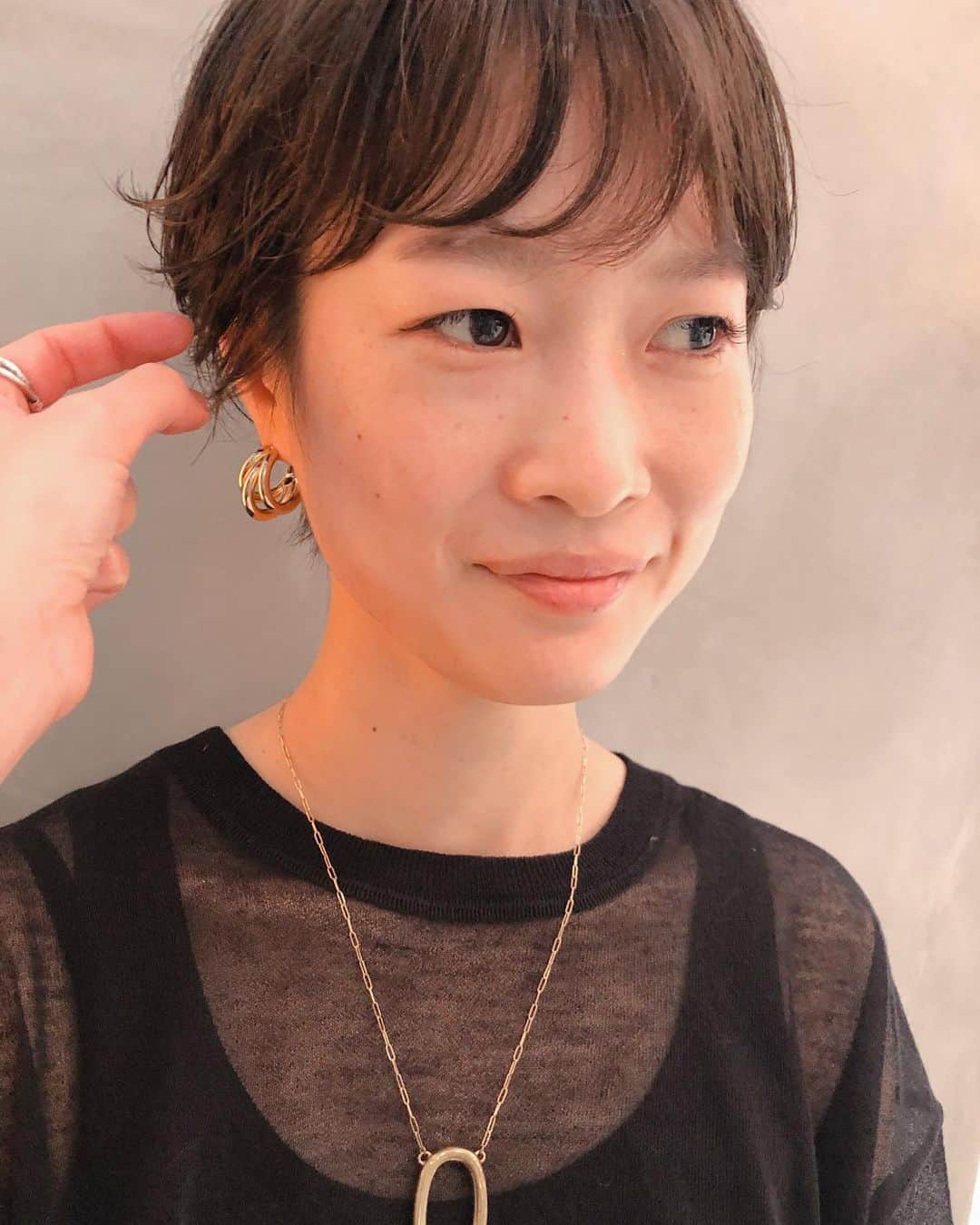 野々口祐子のインスタグラム：「お客様ショート🥰 #nono_hair #syan_tokyo  #ショートヘア #ショートパーマ」