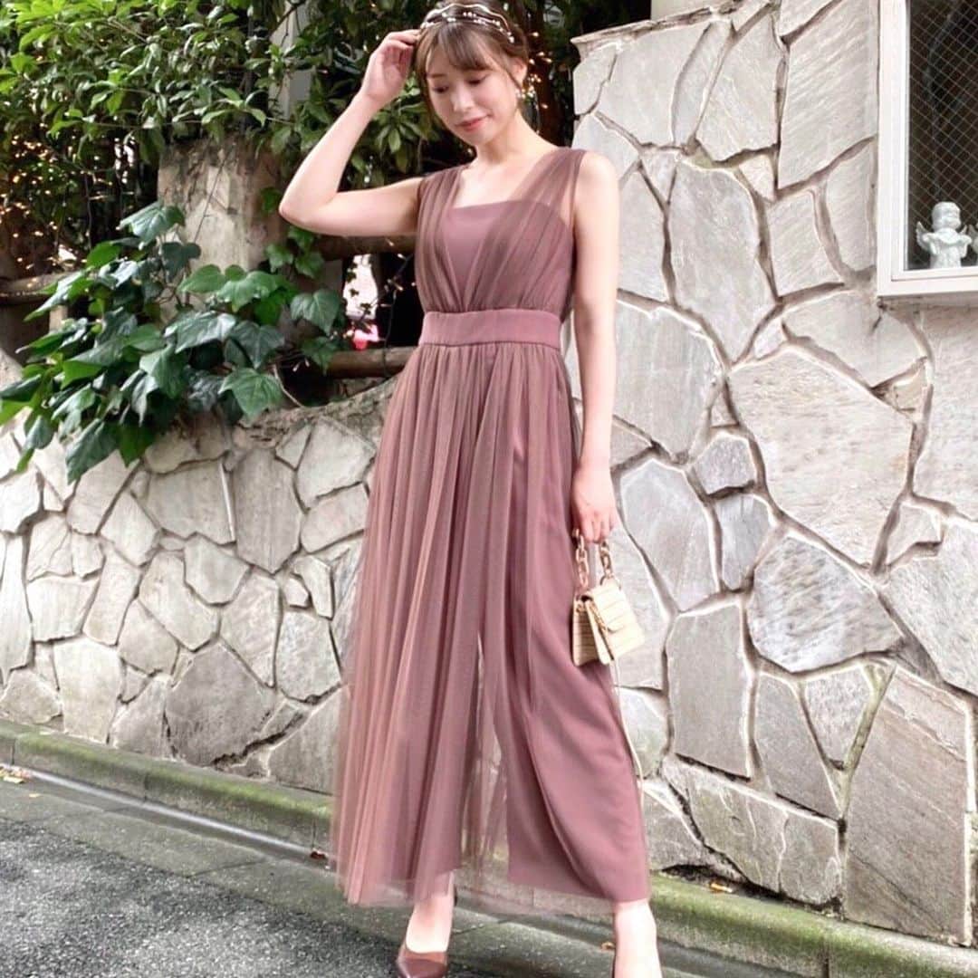 MERCURYDUOさんのインスタグラム写真 - (MERCURYDUOInstagram)「《 DRESS COLLECTION 》  DRESS -ドラマが生まれる、ドレス- ㅤㅤ  ㅤ #チュールドッキングロンパース color:pink/brown ￥19,800(tax in) ㅤ ㅤ 👉画像をタップして詳細をcheck‼︎! @ayumi_kodama721 /160cm  ㅤ  —————————————————— ㅤ @mercuryduo_com  #MERCURYDUO #公式通販RUNWAYchannel #マーキュリーデュオ」8月2日 10時12分 - mercuryduo_styling