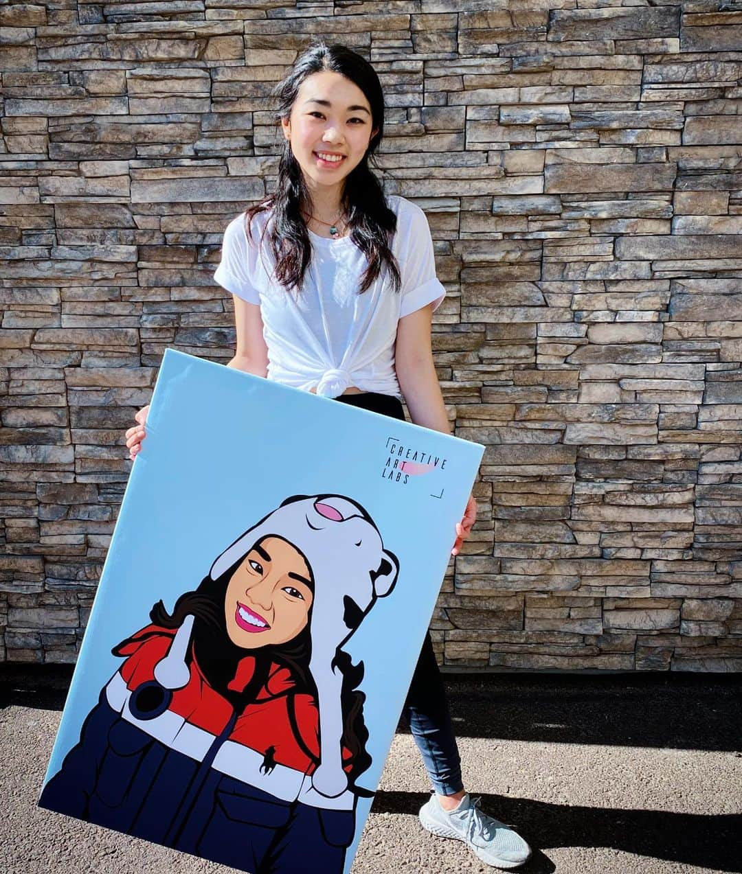 カレン・チェンさんのインスタグラム写真 - (カレン・チェンInstagram)「thank you @creativeartlabs for this custom portrait! check them out! ✨」8月2日 10時21分 - karebearsk8