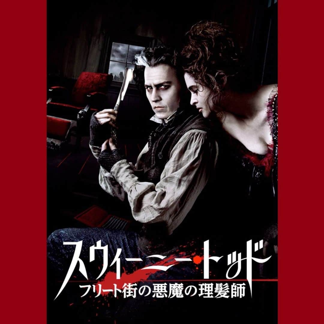 Netflix Japanさんのインスタグラム写真 - (Netflix JapanInstagram)「いらっしゃいませ。 そして、永遠にさようなら。 ⠀ 無実の罪で投獄され、殺人理髪師になった男。共犯者はパイ屋の女主人。 ⠀ 客は彼の施術を受けた後、美味しい(？)パイになる🍴 ⠀ ジョニー・デップ& ヘレナ・ボナム=カーター ✂ ⠀ 『#スウィーニートッド フリート街の悪魔の理髪師』配信中！#ネトフリ」8月2日 11時00分 - netflixjp