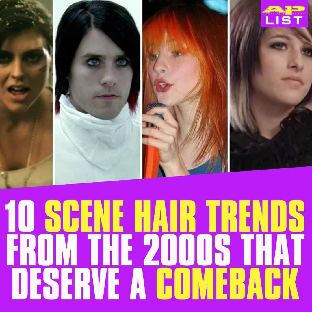 Alternative Pressさんのインスタグラム写真 - (Alternative PressInstagram)「While we know that some trends are better left in the past (looking at you, horizontal stripes), we can’t help rooting for the reemergence of these scene hairstyles @jaredleto, @cassadeepope and more rocked in the 2000s ⁠ LINK IN BIO⁠ .⁠ .⁠ .⁠ #jaredleto #cassadeepope #hayleywilliams #sierrakusterbeck #scenehairstyles #scenehair #scenehairtrends #2000sscenehairstyles #2000sscenehair #2000sscenehairtrends #alternativepress #altpress」8月2日 11時30分 - altpress