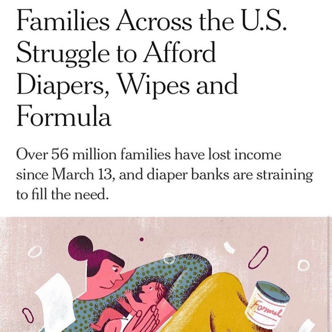 クレア・コフィーのインスタグラム：「Article via @nytimes. Link in bio to support @lehelps, one of the orgs which supplies diapers to families in need all over the city!  Posted @withregram • @lehelps The pandemic has exacerbated #diaperneed especially in communities of color. We are grateful to be a part of @diapernetwork and for all of our supporters. Our emergency requests have more than doubled reflecting the harsh economic reality that our families face. Thank you @jessgrosewrites and @nytparenting for amplifying the issue. Click our link in bio to read more and find out how you can help!  . . . . . #endiaperneed #nationaldiaperbanknetwork #covid19 #nytparenting #pandemic #emergencyresponse #littleessentials #helpingnycfamilies #helpingnyckids #nycfamily #donatenyc #nycnonprofit」