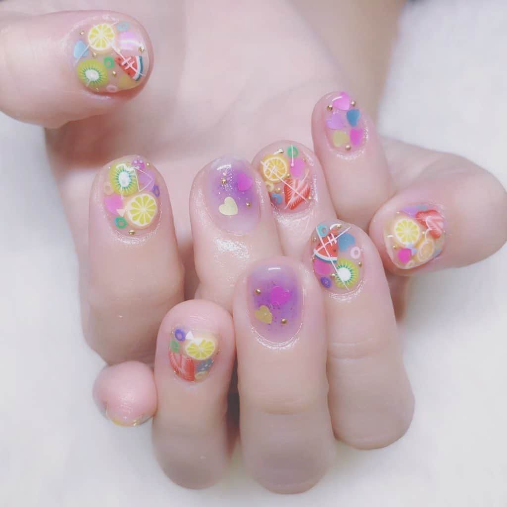 なかやまちえこさんのインスタグラム写真 - (なかやまちえこInstagram)「過去のフルーツネイル fruit nails 4選。⠀ ⠀ #nail #nails #nailart #ネイル #美甲 #ネイルアート  #japanesenailart #manucure #japanesenails #manicurist #gelnails #أظافر #네일아트 #미용 #vẽmóng #フルーツネイル #fruitnails  #クリアネイル #clearnails」8月2日 22時22分 - chiekonakayama