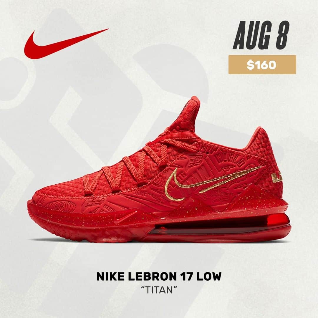 Sneaker Newsさんのインスタグラム写真 - (Sneaker NewsInstagram)「#SNReleaseAlert : The Nike LeBron 17 Low "Titan" will release on Nike SNKRS and select retailers on August 8th. For full release details, tap the link in our bio.」8月2日 23時01分 - sneakernews