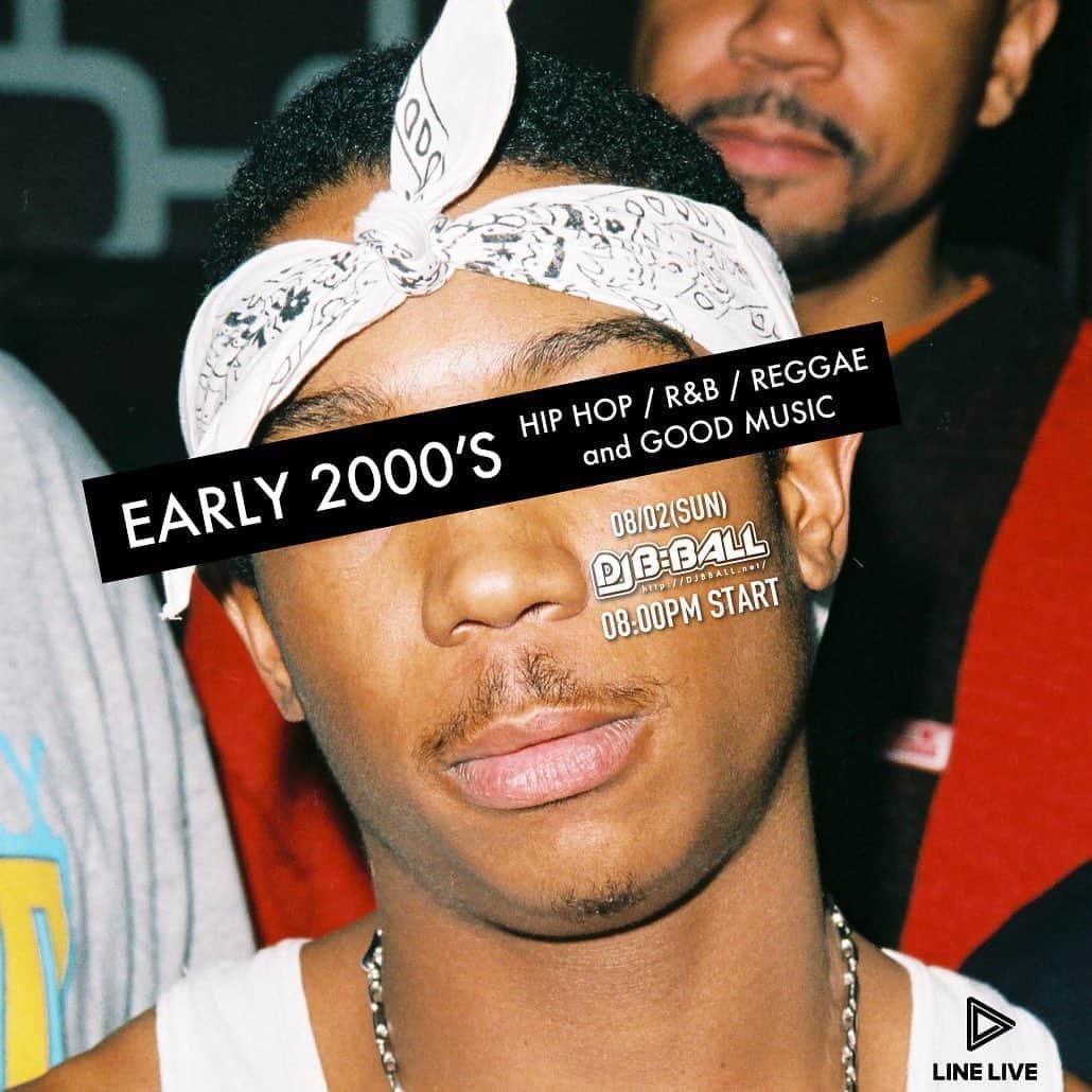 DJ B=BALLのインスタグラム：「TONIGHT LIVE STREAM on LINELIVE #EARLY2000S SET!!! 21:00START⏰📺📻」