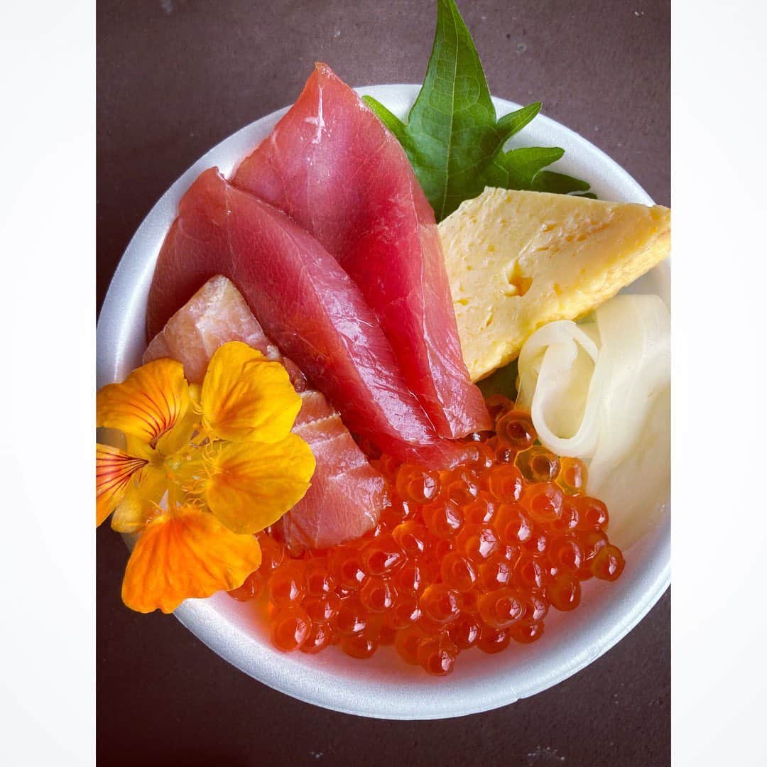 journaleatripのインスタグラム：「fish market  second time  2回目の開催fish market 普段、築地や豊洲ではお目にかかれなかった(市場のピーク時は戦いですからね！)笑顔と爽やな説明と家族の景色。 みなさん保冷バックも持参してくださり有難うございました。  また次回に！ . 2020.8.1 #熊梅 #亀福 #丸十  #fishmarketatgyle #夜の献立の会話が耳にはいる楽しい情報交換も #山葵オイル活躍 #omefarmさんのナスタチウム」