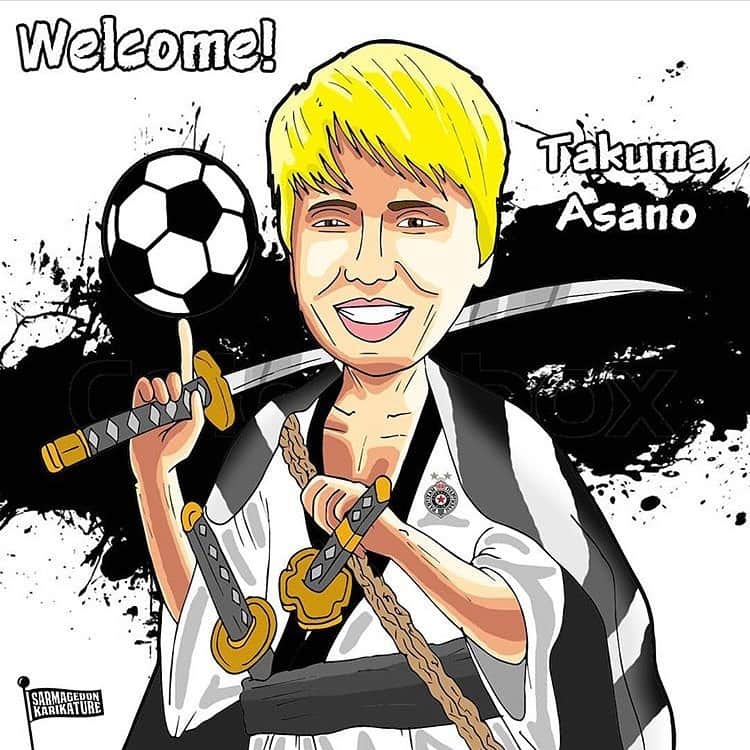 浅野拓磨のインスタグラム：「One year ago.  #partizan #beograd  #感謝。」