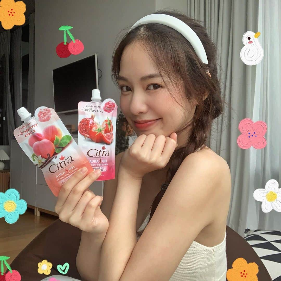 PIMTHAさんのインスタグラム写真 - (PIMTHAInstagram)「Citra gel 🍒 แบบซองมาแล้วฮ้าบบ  ตอนนี้ที่ 7-11 มีโปร ซื้อ 1 ได้สแตมป์ 6 ดวง ซื้อ 2 ซอง ได้ แสตมป์ 18 ดวง พุ่งตัวไปด่วน! #citra #citraauragel」8月2日 17時47分 - pimtha