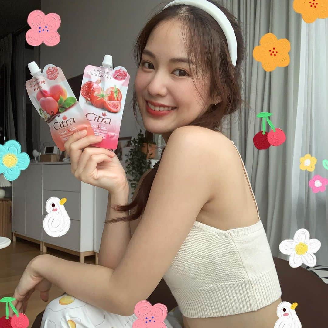 PIMTHAさんのインスタグラム写真 - (PIMTHAInstagram)「Citra gel 🍒 แบบซองมาแล้วฮ้าบบ  ตอนนี้ที่ 7-11 มีโปร ซื้อ 1 ได้สแตมป์ 6 ดวง ซื้อ 2 ซอง ได้ แสตมป์ 18 ดวง พุ่งตัวไปด่วน! #citra #citraauragel」8月2日 17時47分 - pimtha