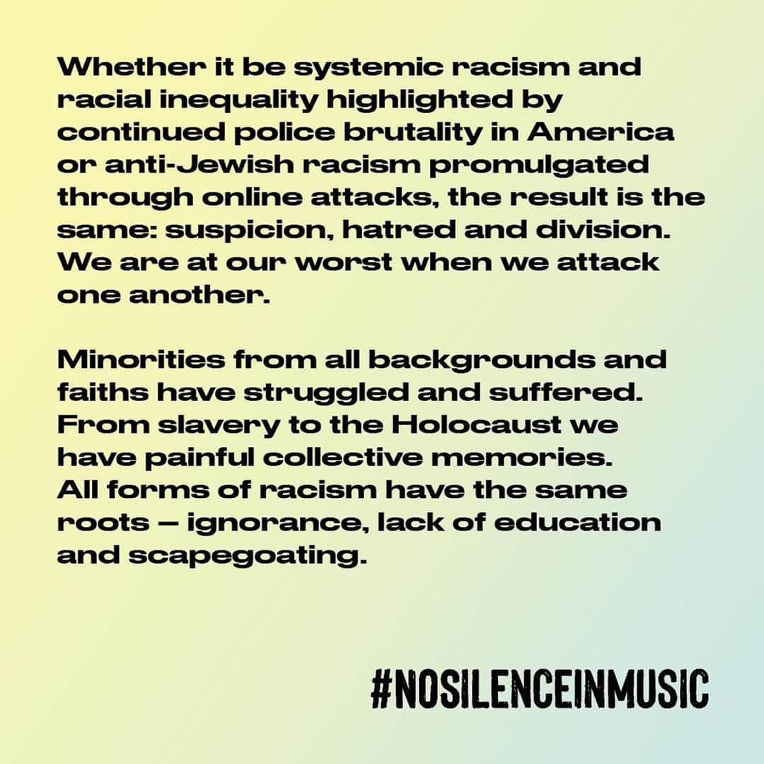 ナイル・ロジャースさんのインスタグラム写真 - (ナイル・ロジャースInstagram)「There is no room for any kind of prejudice or racism. The music industry stands united against all forms of racism. #nosilenceinmusic」8月2日 18時00分 - nilerodgers