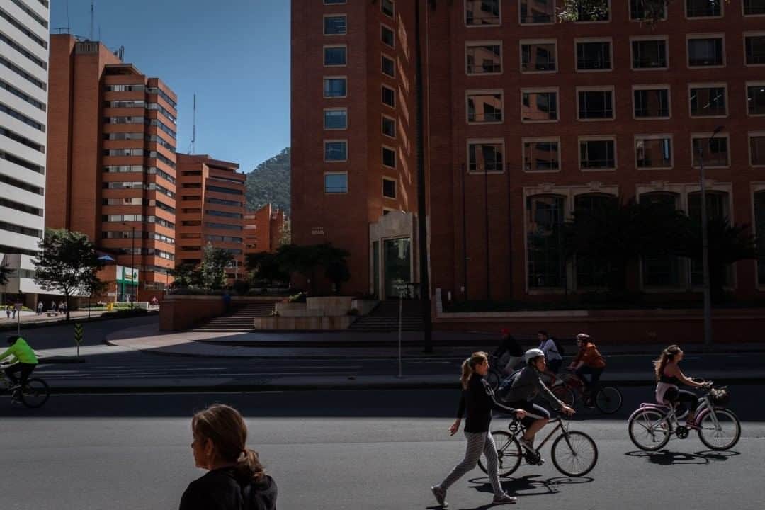 National Geographic Travelさんのインスタグラム写真 - (National Geographic TravelInstagram)「Photo by @juancristobalcobo  Cyclists ride on an exclusive lane for the Ciclovía in Bogotá, Colombia. Every Sunday starting at seven in the morning, thousands of people claim the streets of this city’s main avenues and highways, replacing cars with bicycles, skates, scooters—or just plain walking. The event dates back to 1976 when a group of citizens concerned about the lack of public space for sports practice demanded that the city close stretches of roads usually filled with cars and buses. The experiment, called Ciclovía or Bikeway, continues to grow and has become one of the main attractions of this city, which is usually choked by impossible traffic. #bogota #colombia #bicycles」8月2日 19時03分 - natgeotravel