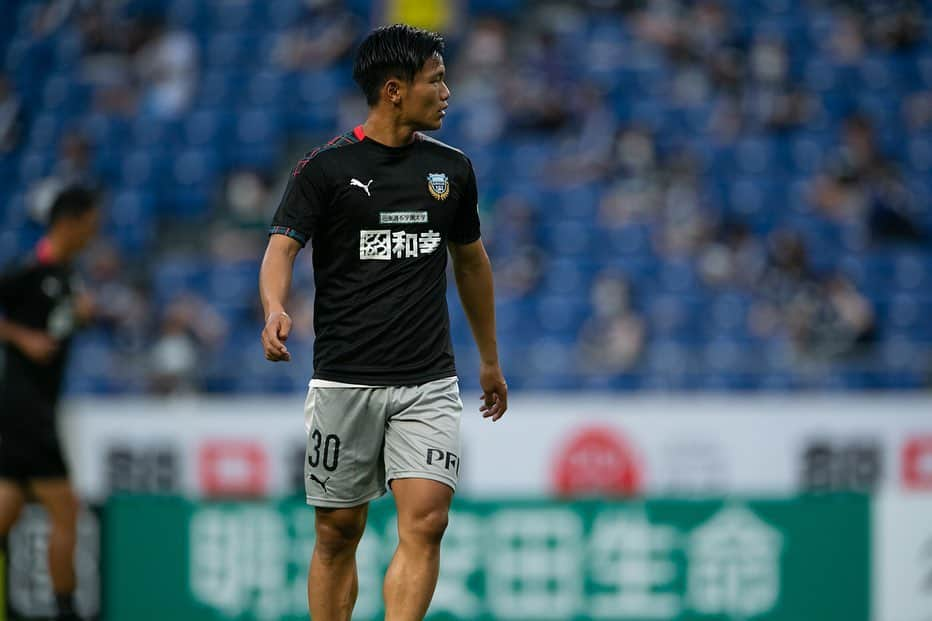 旗手怜央のインスタグラム：「G大阪戦  切り替えて頑張ります！  #frontale」