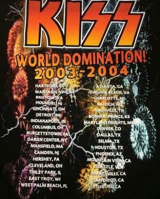 KISSさんのインスタグラム写真 - (KISSInstagram)「#KISSTORY - August 2, 2003 - #KISS opened the World Domination Tour with @aerosmith at the CTNow Meadows Music Centre in Hartford, Connecticut.   Did you see a show on this tour?」8月2日 21時24分 - kissonline