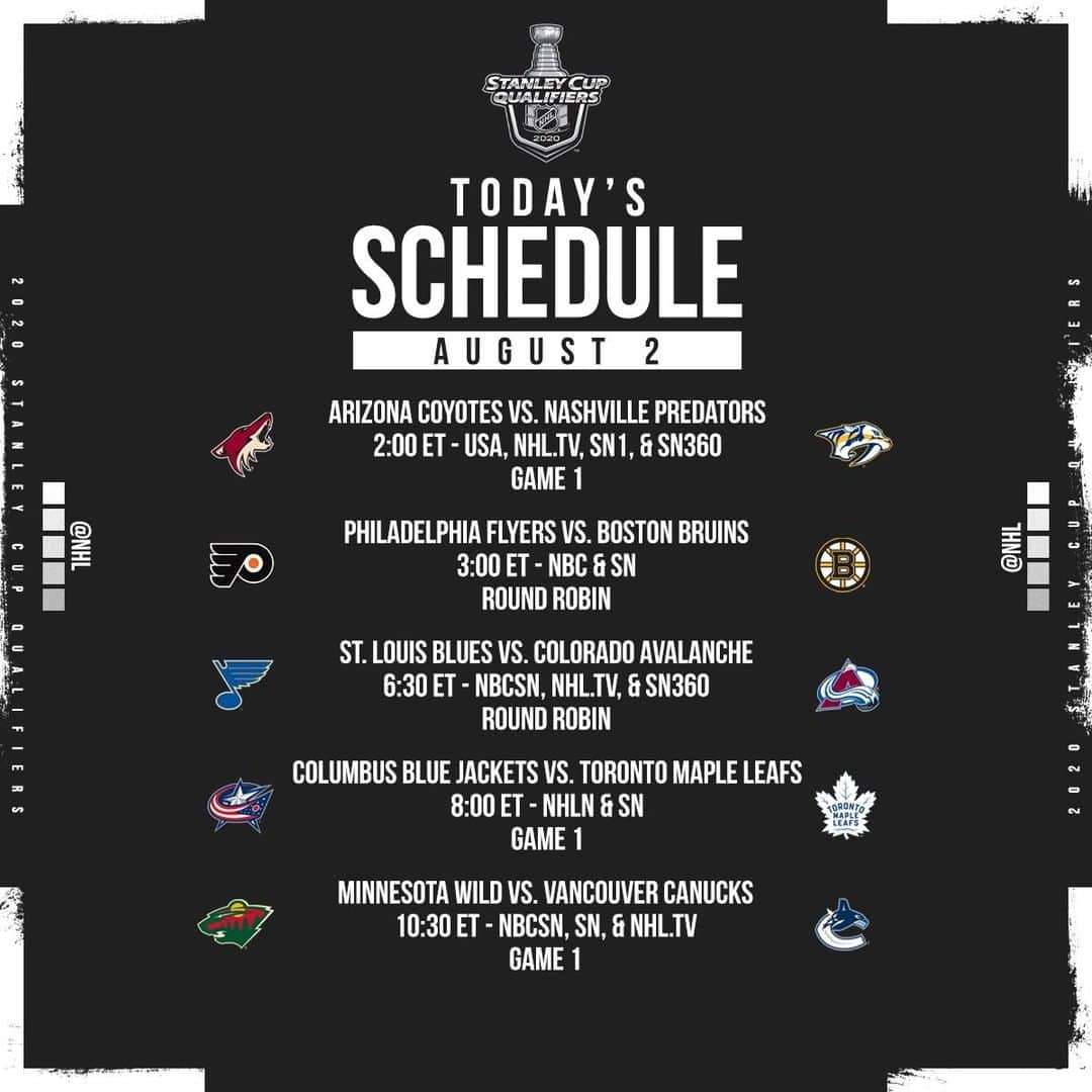 NHLさんのインスタグラム写真 - (NHLInstagram)「We're just getting started! 👀  The #StanleyCup Qualifiers continue today at 2 ET on @NHLonNBCSports, @Sportsnet, @TVASports and NHL.tv.」8月2日 21時35分 - nhl