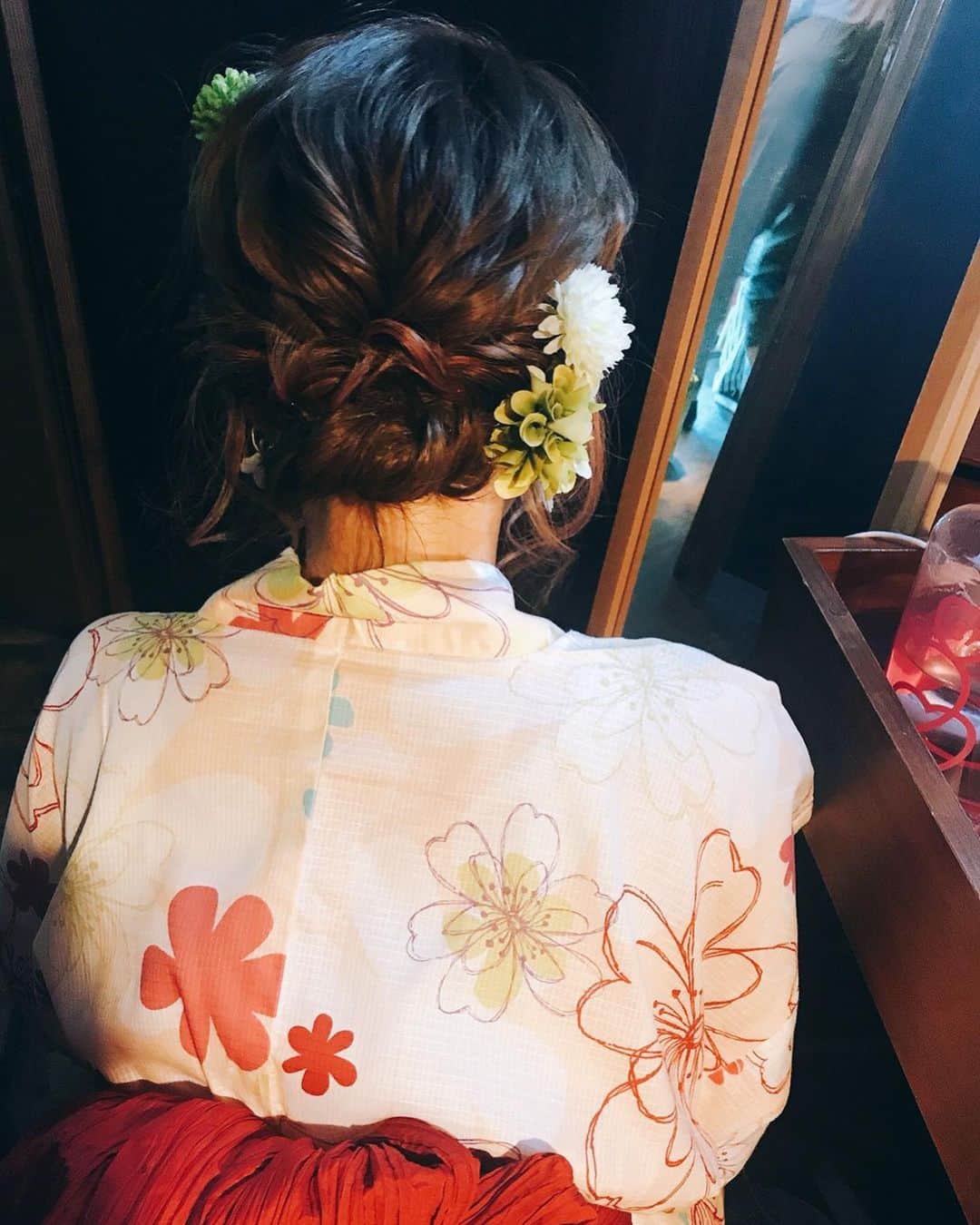 河西里音さんのインスタグラム写真 - (河西里音Instagram)「今年初浴衣ー♡♡ 幸せな時間でしたぁ✨✨✨ ありがとぉ🙌💕 #浴衣 #summergirl  #flower」8月2日 23時59分 - rion_kasai