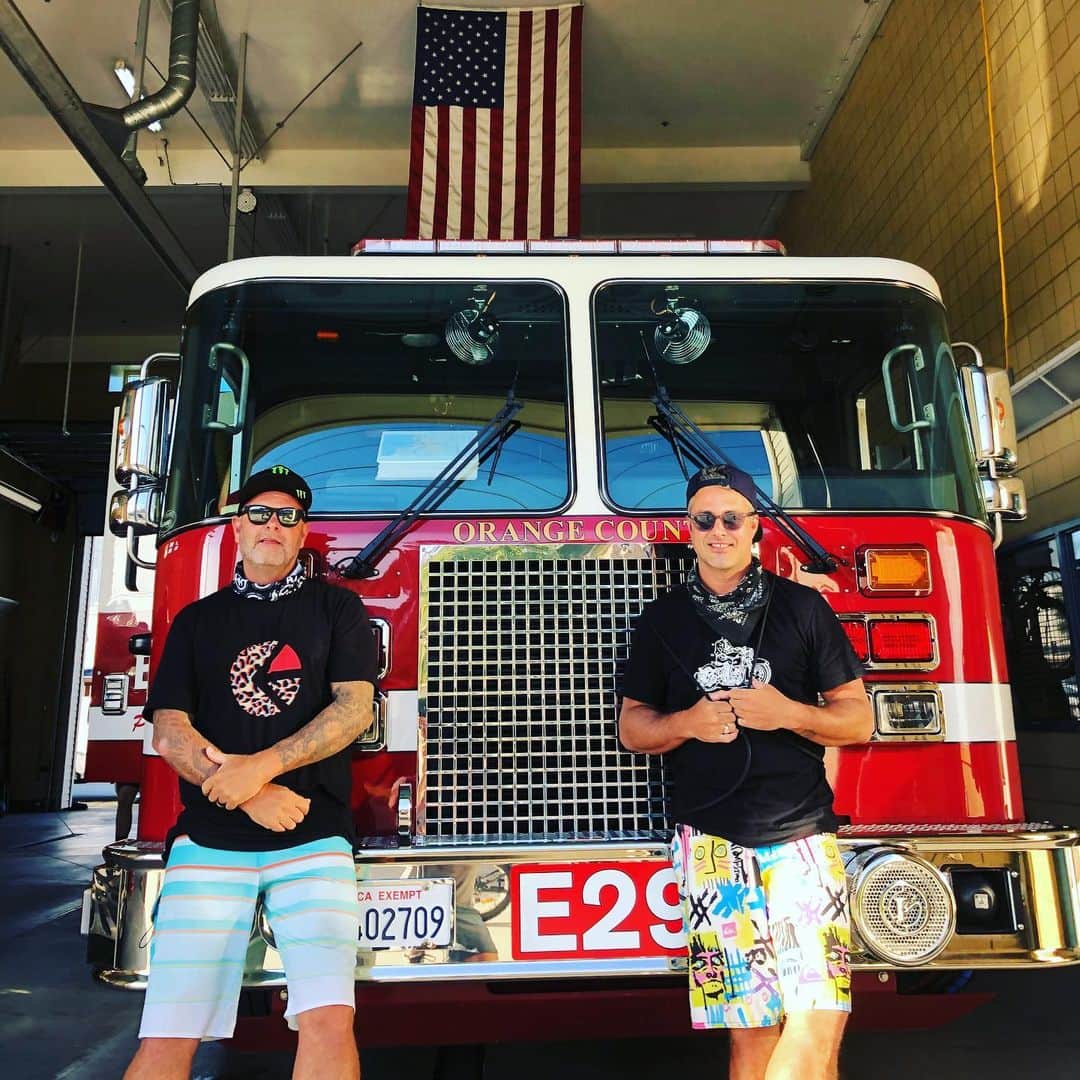 のインスタグラム：「Be safe America 🇺🇸 Doheny Fire station @johnnylouch  @ocfirefighters」