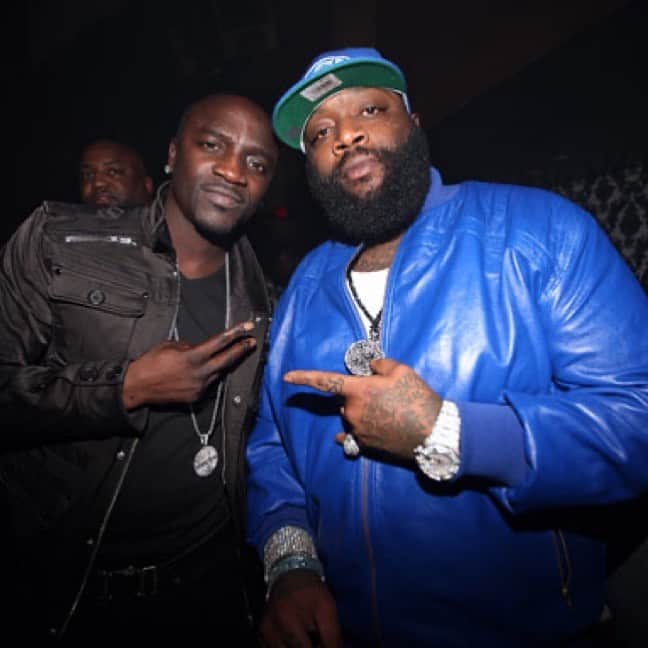 エイコンのインスタグラム：「@Akon x @richforever The Boss Rick Ross- “Get Out” from #aintnopeace out now- link in bio」
