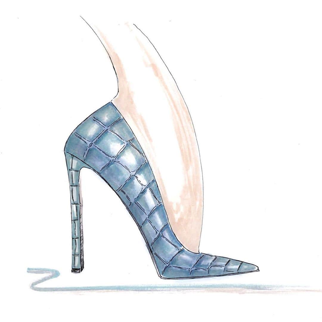 サムエデルマンのインスタグラム：「A stylized rendering of THE BETH: Our new square-toe pump.  Now available at Samedelman.com  #SamEdelman #FORCESOFNATURE #PreFall2020」