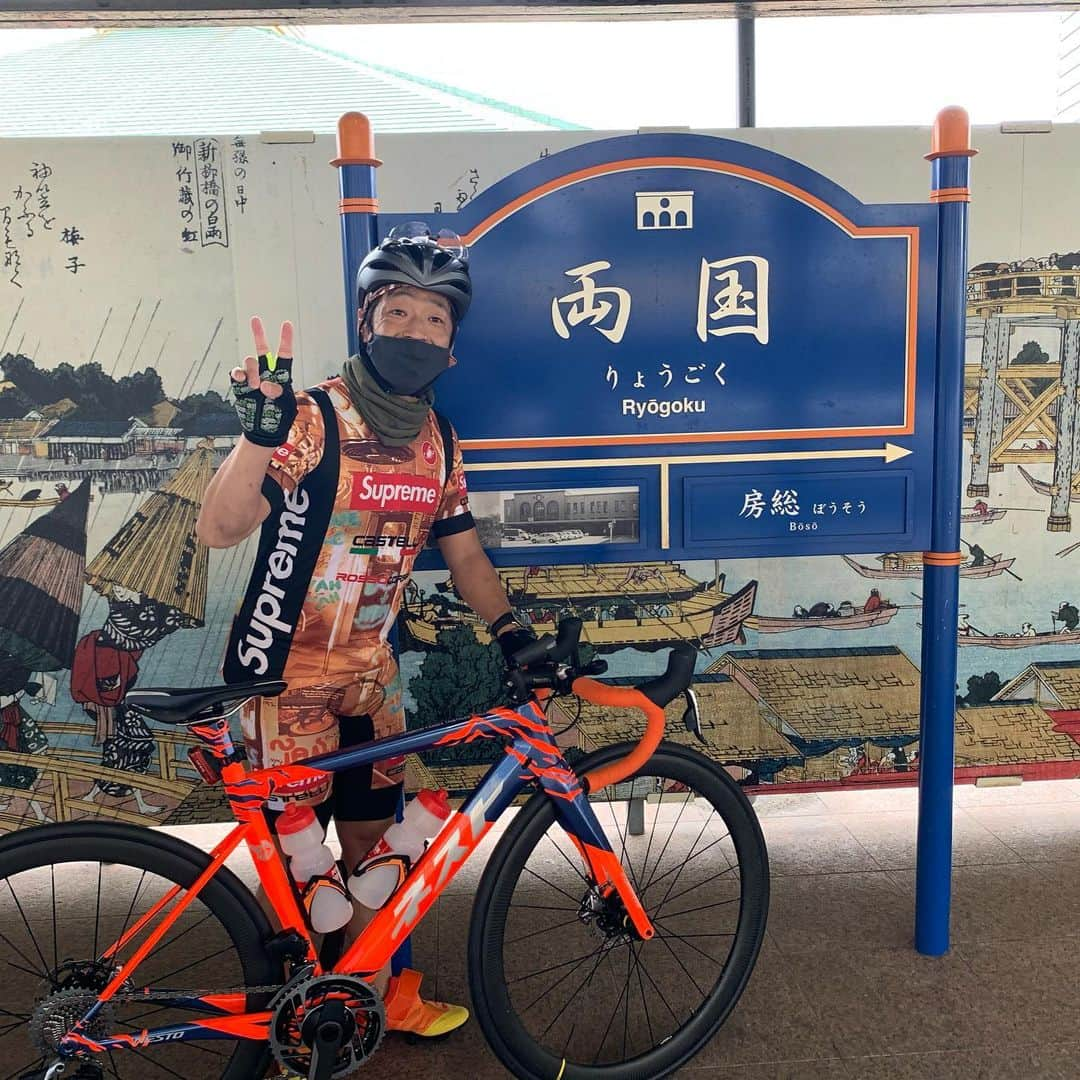 団長安田さんのインスタグラム写真 - (団長安田Instagram)「#バイシクルクラブ #団長安田チャンネル　#nestobike #bbbease #団長安田　#安田大サーカス団長　#房総半島サイクリング」8月3日 1時24分 - dancyoyasuda