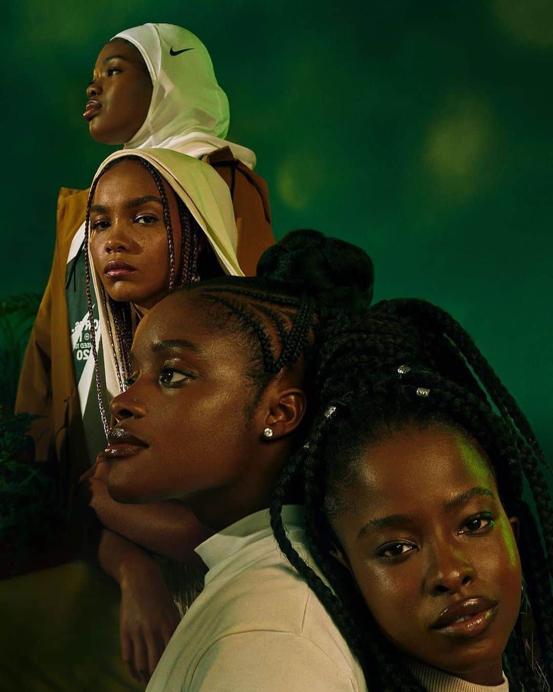 Fashion Weekのインスタグラム：「First-generation Ghanian-American photographer and creative director @joshuakissi regularly explores themes of identity in his work and is passionate about using visual platforms to amplify a diverse array of creative voices. Here, an image Kissi created as part of @nike's campaign celebrating Black athletes and creatives. His work has also been featured by @gq and @voguebrasil, and he has masterminded campaigns for brands like @apple and @puma. To see more, follow him at @joshuakissi.⁠⠀⁠⠀ ⁠⠀ Photo by @joshuakissi, featuring @sahraisha, @crowezilla, @ingridsilva and @amandascgorman, styling by @shibonleigh, makeup by @alanawrightmakeup, and hair by @andrita」