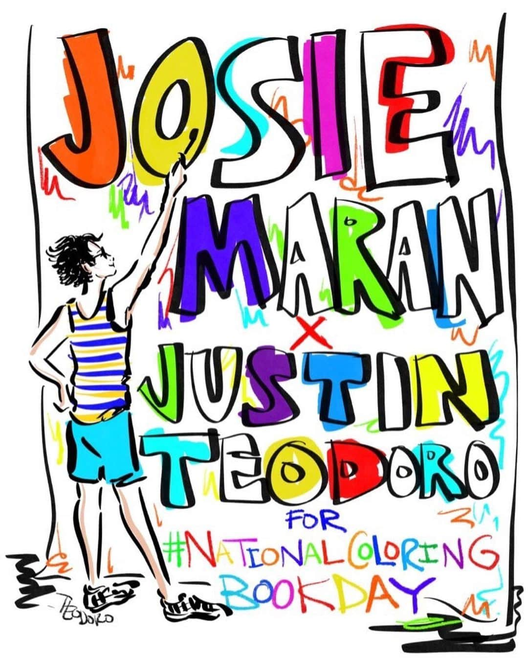 ジョジー・マランさんのインスタグラム写真 - (ジョジー・マランInstagram)「Fashion illustrator @justinteodoro takes over our Story today for #NationalColoringBookDay to show you how to sketch, color and create all over joy from home. ⠀⠀⠀⠀⠀⠀⠀⠀⠀ Catch his takeover 🔝 and show us your coloring skills! 🖍  #illustration #inktober #inktober2020 #sketch #artistsofinstagram #justinteodoro #josiemaran」8月3日 2時00分 - josiemaran