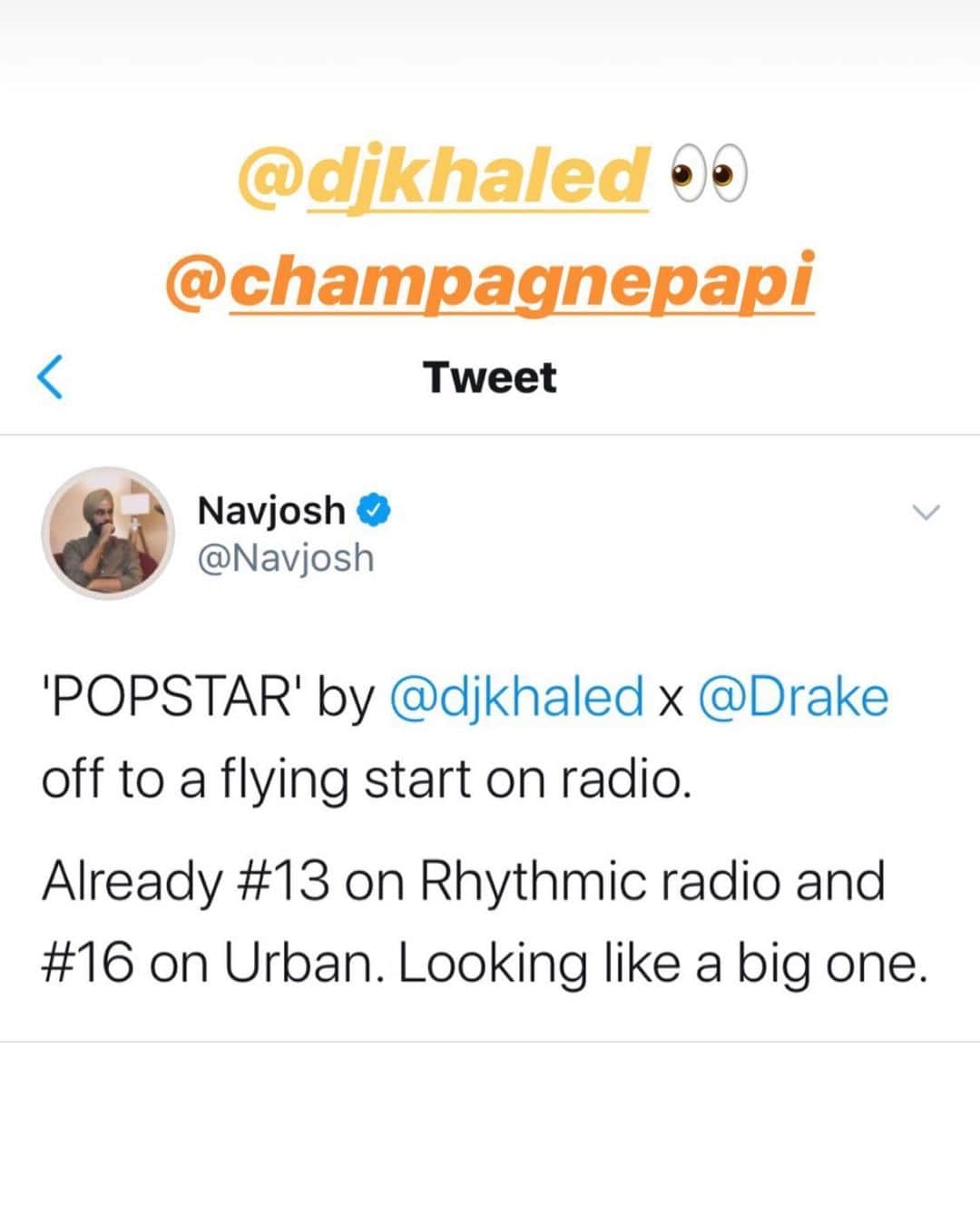 DJキャレドさんのインスタグラム写真 - (DJキャレドInstagram)「Did I tell you #POPSTAR ⭐️ @djkhaled feat @champagnepapi is flying like a rocket 🚀 on RADIO 📻. Wow all this in a week . What a week ! Blessings !  Luv and respect to all the DJS Program Directors , Radio stations . Luv to all the listeners THANK YOU FANLUV .  IM GRATEFUL FOR ALL THE LUV . 🦉🔑🔑#WTBOVO @wethebestmusic @epicrecords @rocnation @tracianyc @donteezie @jd_dapper @thoms Rick Sackheim @lisad421  #GREECE 🇬🇷 going for adds this week but all radio stations put it in before the add date radio said we not waiting for add date lol. I feel u and I see u and i hear u ! KHALED KHALED THE ALBUM THIS YEAR」8月3日 2時09分 - djkhaled