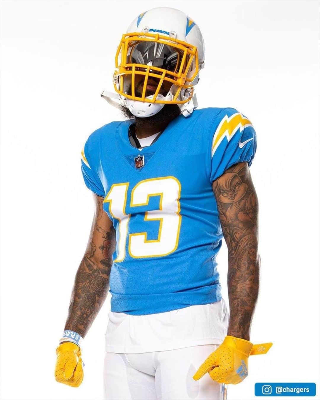 NFLさんのインスタグラム写真 - (NFLInstagram)「These new Chargers uniforms are 🔥 (via @chargers)」8月3日 2時30分 - nfl