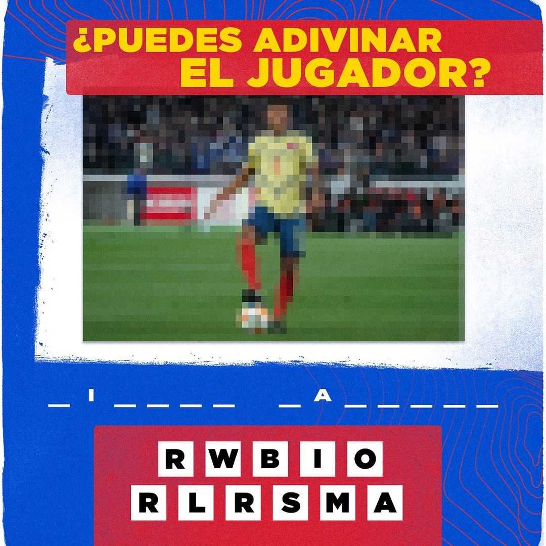 サッカー コロンビア代表チームのインスタグラム：「¿Conoces todo sobre la tricolor? 🇨🇴  ¿Quién es el jugador que aparece en esta imagen? ⚽🏃  Tenemos pistas... 🧩」