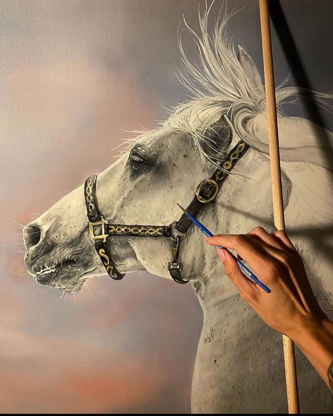Art Collective Magazineさんのインスタグラム写真 - (Art Collective MagazineInstagram)「Oils by @art_of_katb 🐴💥 Give her a follow for more quality work!  #artnerdsupport #artnerd #artcollective #horse #portrait #oils」8月3日 3時49分 - art_collective