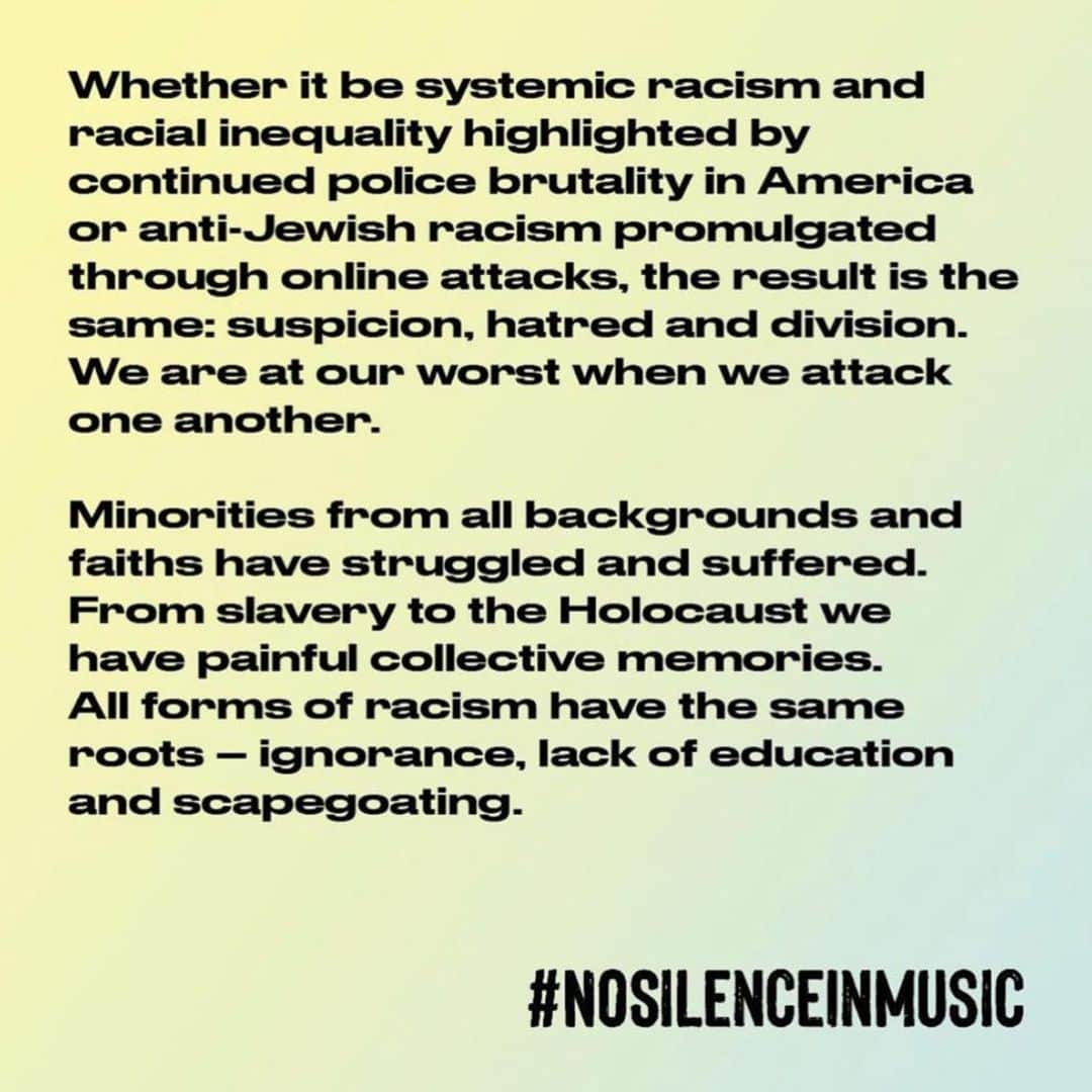 レオナ・ルイスさんのインスタグラム写真 - (レオナ・ルイスInstagram)「#nosilenceinmusic」8月3日 3時59分 - leonalewis