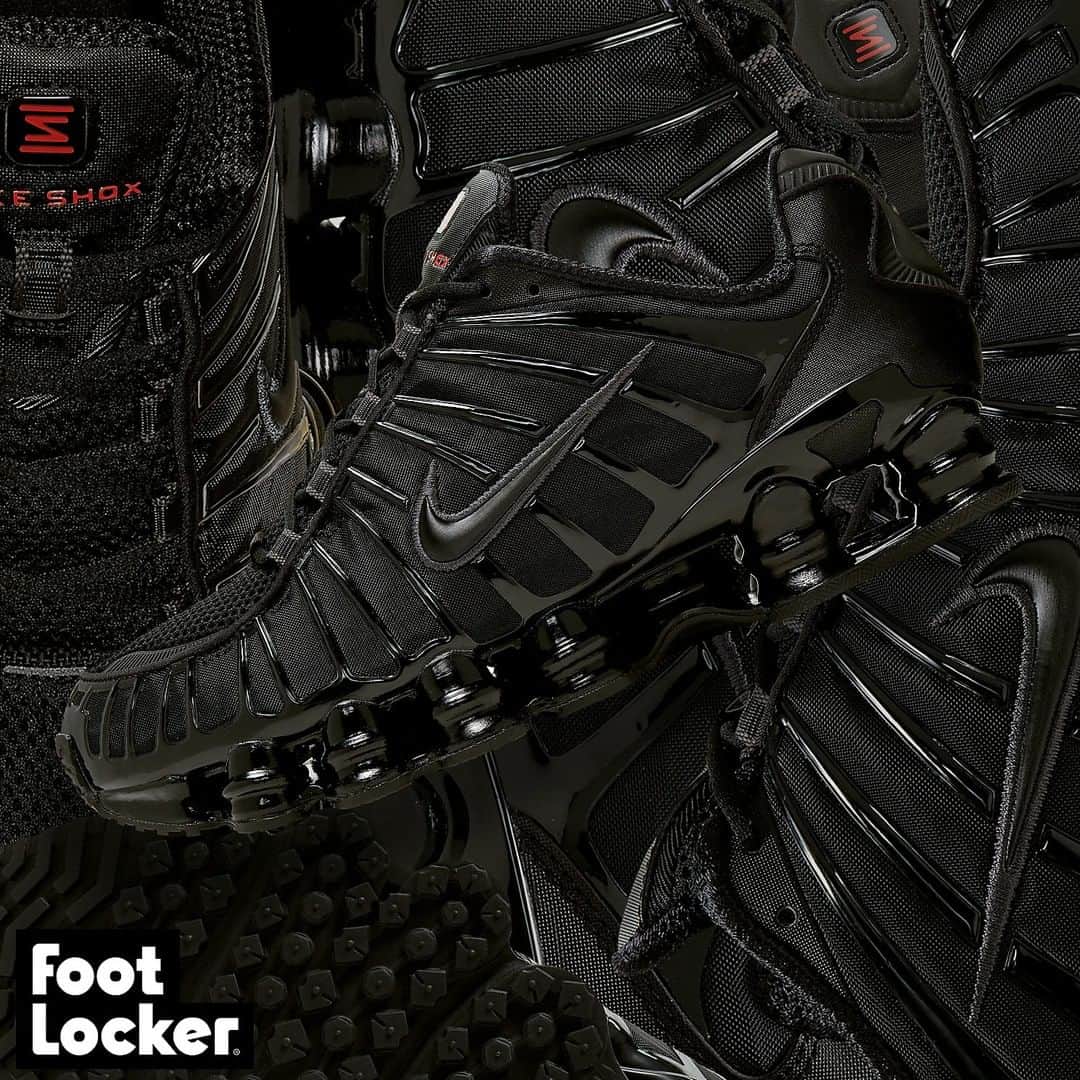 Foot Lockerさんのインスタグラム写真 - (Foot LockerInstagram)「Goes with everything! #nike Shox TL 'Triple Black' available online and in select stores now」8月3日 4時00分 - footlocker