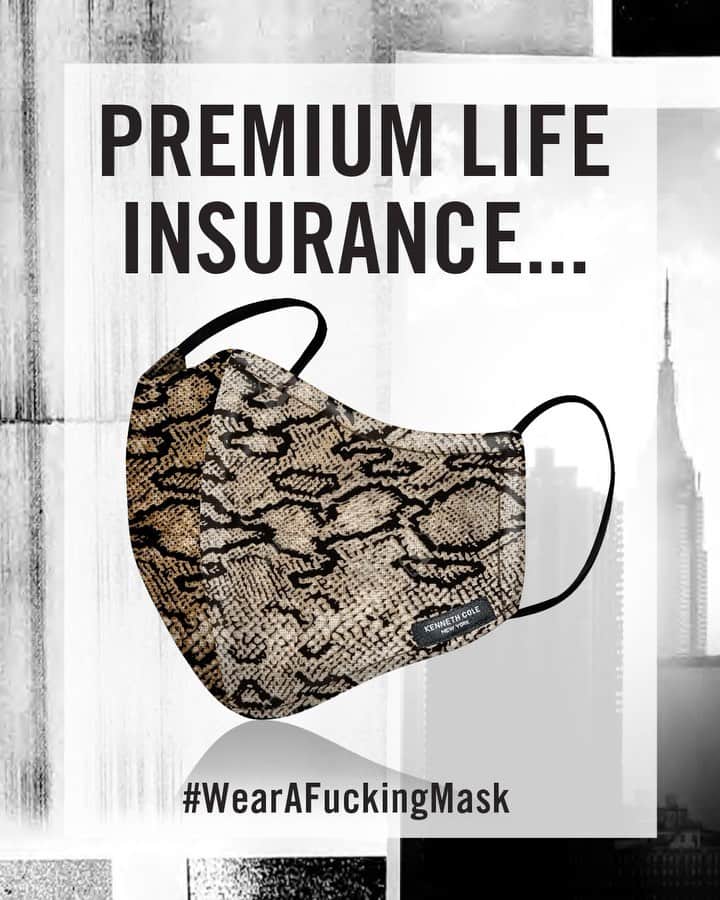 のインスタグラム：「Protect yourself and others with our latest washable masks. They’re comfortable, easy to breathe in, and feature a 6-layer antibacterial system. #StaySafe #SummerStyle  When you shop at ‪KennethCole.com‬, we donate to THE MENTAL HEALTH COALITION –a life-changing movement working to destigmatize all mental health conditions by unifying our partners’ efforts, including those focused on the emotional well-being of Black communities. #BlackLivesMatter Info link in bio.」