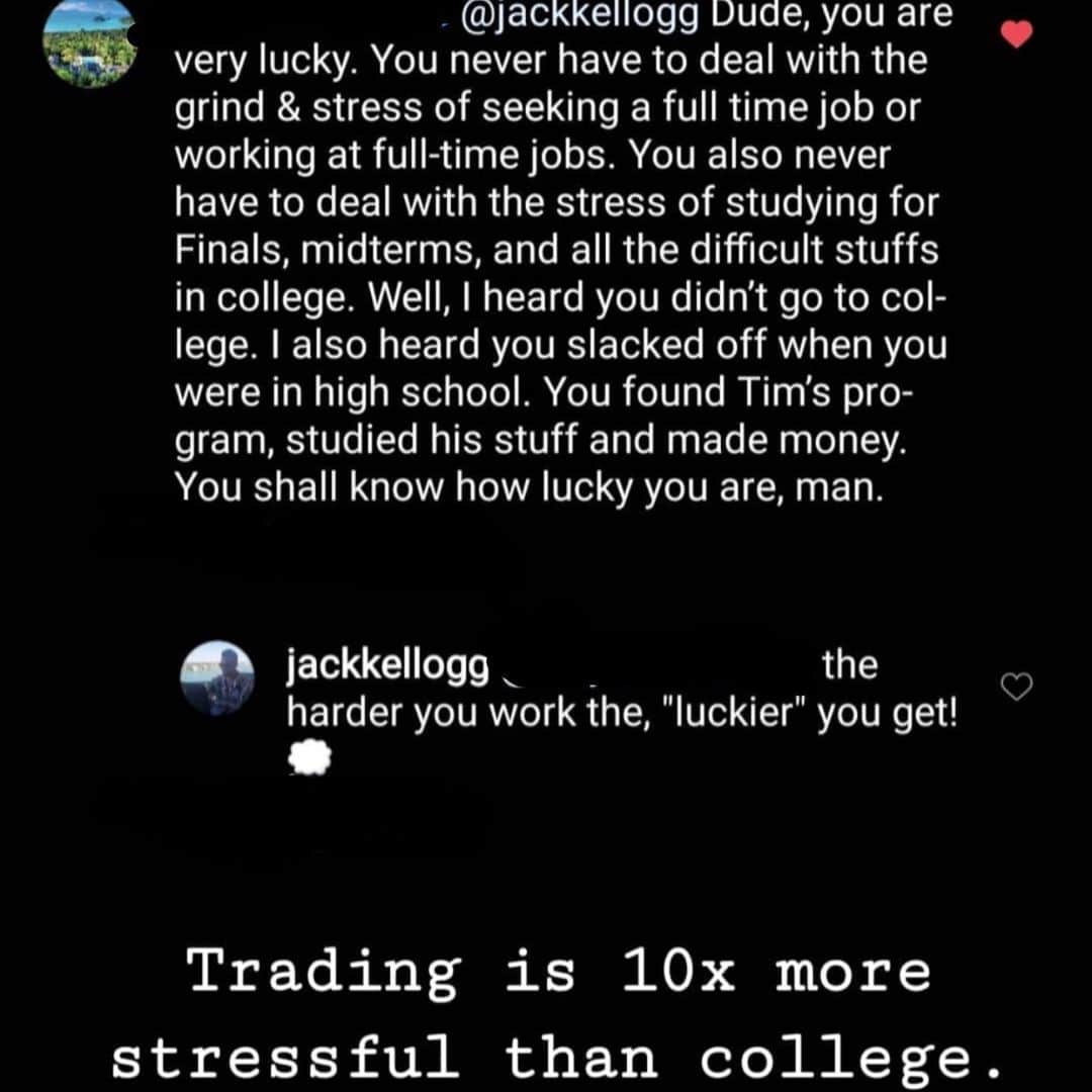 ティモシー・サイクスさんのインスタグラム写真 - (ティモシー・サイクスInstagram)「Sorry I’m behind on DMs, if you want to become my student & learn everything I know about stock trading, click the link in my bio and apply as we have different options for everyone, whether you want to be a part-time or full-time student, just be ready to study hard as knowledge/preparation are the keys to success! Here’s some #dailymotivation for you to #studyhard from some of my top trading challenge students & my recent trading performance in this INSANE stock market, as many of us are making $50,000, $100,000 even $200,000 PER MONTH lately thanks to our obsessive preparation and all the volatility right now. I’m SO proud to donate my roughly $370,000 in trading profits from June/July to help the people in Yemen which is the largest humanitarian crisis in the world right now & I’ll post a video this week detailing all those donations, along with the $500,000+ raised in our @karmagawa fundraiser (there’s still 24 hours left so please click the link in the @karmagawa or @savethereef bio to donate, we appreciate ALL donations great and small!). Swipe through this post to see some inspirational tweets and a few videos that my students made, my apologies to @jackkellogg @matthewvmonaco & @kyle_cwilliams who made their videos mid-month, but I got overwhelmed by trading/my Yemen fundraiser so I forgot to post earlier, Jack finished the month +$120,000, Matt finished +$50,000 and Kyle made $79,000 for July…like I aid, it’s absolutely insane right now so take advantage of it and go apply to be my student using the link in my bio, I’l try to catch up on DMs over the next week, just 7,000 or so behind LOL #ilovemyjob #proudteacher #jewlyreview」8月3日 4時32分 - timothysykes