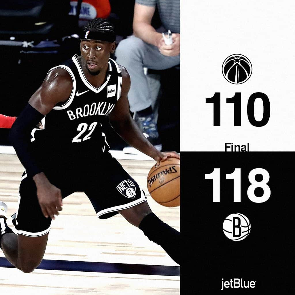 Brooklyn Netsさんのインスタグラム写真 - (Brooklyn NetsInstagram)「First W of the restart ✅」8月3日 5時37分 - brooklynnets