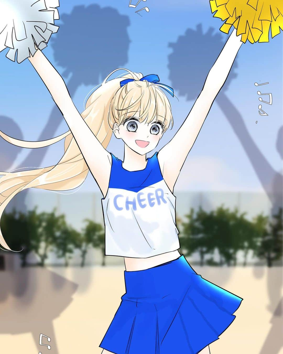 杏のインスタグラム：「Cheerleader 📣 Kaoru will give you all the affirmation チア🎉そしてなにかを全肯定してくれる薫先輩  #linewebtoon  #彼はチョコラテ  #ep58 #恋愛漫画  #manga #comic #lovestory #巧克力拿鐵男孩 #ChocoLatte #他是巧克力拿铁 #กรุ่นไอรักรสช็อกโกแลต」