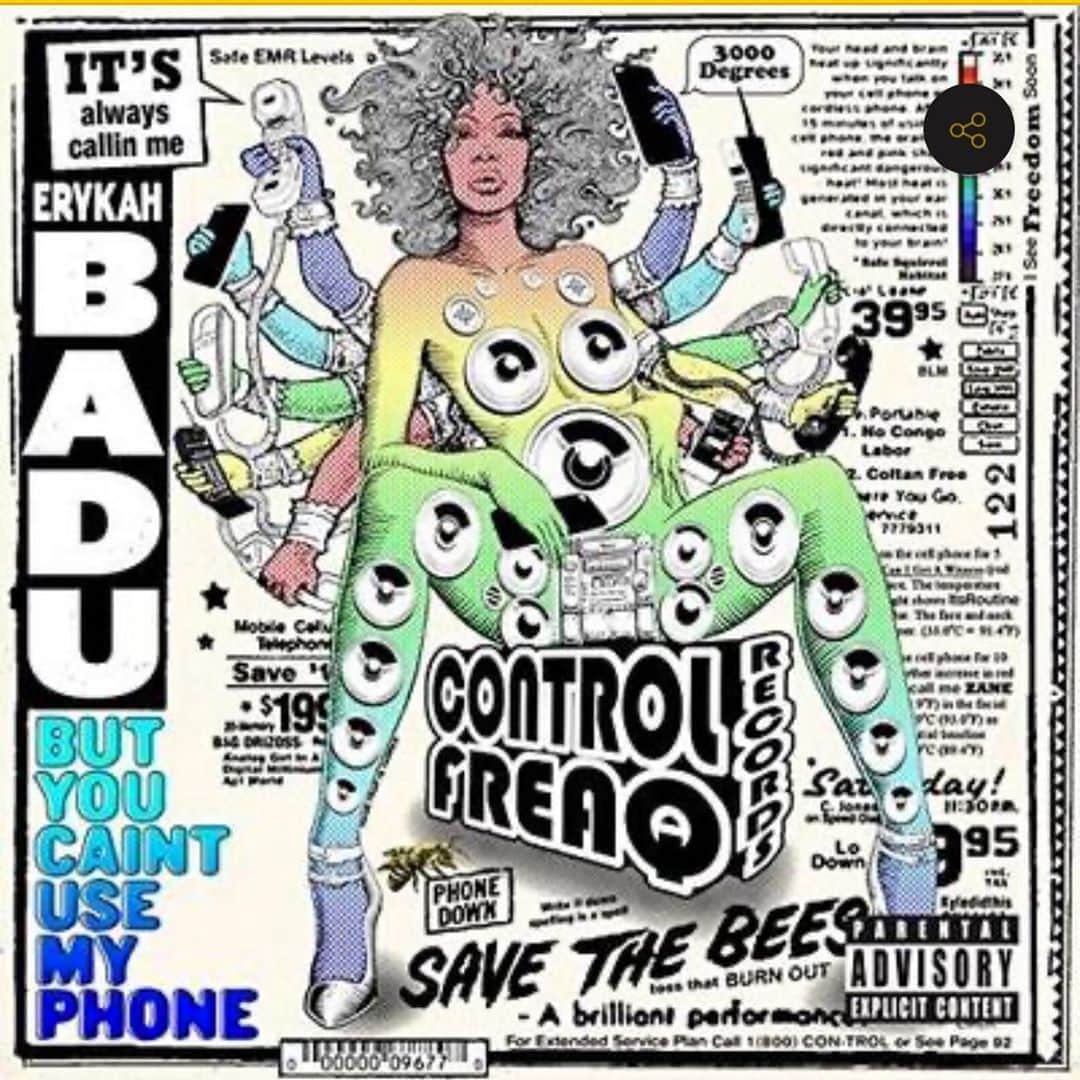 エイミー・セダリスさんのインスタグラム写真 - (エイミー・セダリスInstagram)「Today’s listening @erykahbadu #todayslistening #butyoucantusemyphone #mixtape」8月18日 2時56分 - amysedaris