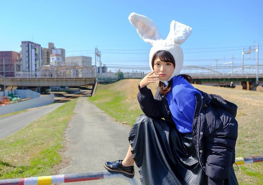 山本ゆうかのインスタグラム：「うさぎです🐇」