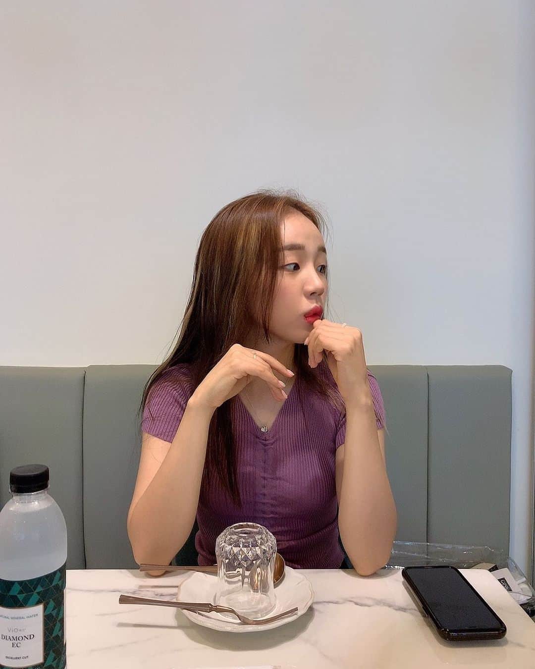 ペク・アヨンのインスタグラム：「호오❔」