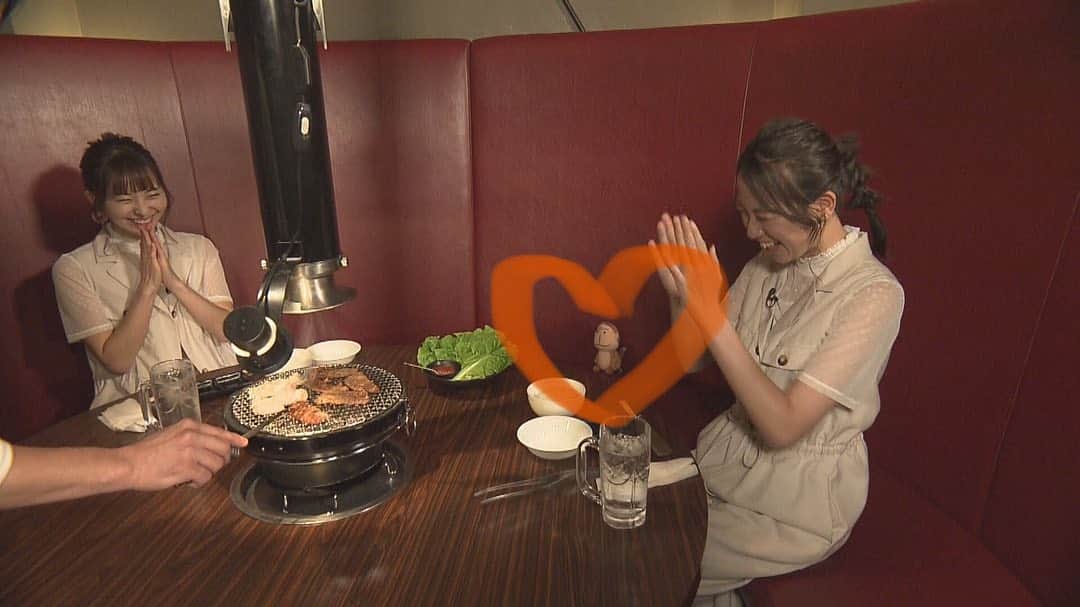 北海道放送「今日ドキッ!」さんのインスタグラム写真 - (北海道放送「今日ドキッ!」Instagram)「みなさん！今日のお好きでしょ。も見ていただけましたか？🐵🧡✨  今日はあっついこの時期にぴったり！の焼肉🍖 リーズナブルで美味しいことで人気のGAjAに行ってきましたよ！！✨  定番のお肉はもちろん、夏にぴったりひんやり&ボリューミーなサイドメニューも美味しかったです〜しかも390円！👛 そして今月末までの２週間限定ですよ🏃‍♀️  特選和牛カルビを当てろ！みなさんの2人のリアクションから予想は当たりましたか…？？🐂  もんすけにはやっぱり今日も食べられませんでした…🐒💧  #今日ドキ #お好きでしょ #もんすけを探せ #隠れもんすけ #焼肉gaja #gajaカルビ #手仕込みホルモン #特選和牛カルビ #和牛上カルビ #切り落としカルビ #格付けチェック #金城茉里奈 #葛西文奈」8月17日 19時07分 - hbc_kyodoki