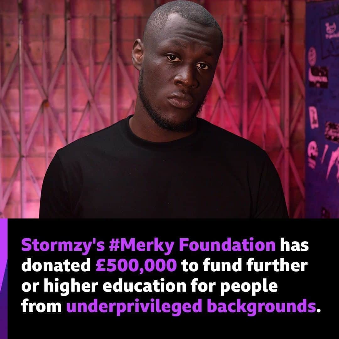 BBC Radioさんのインスタグラム写真 - (BBC RadioInstagram)「Stormzy's first anti-racism donation has been revealed. 💜  Read more on the BBC News website.」8月17日 19時44分 - bbcradio1